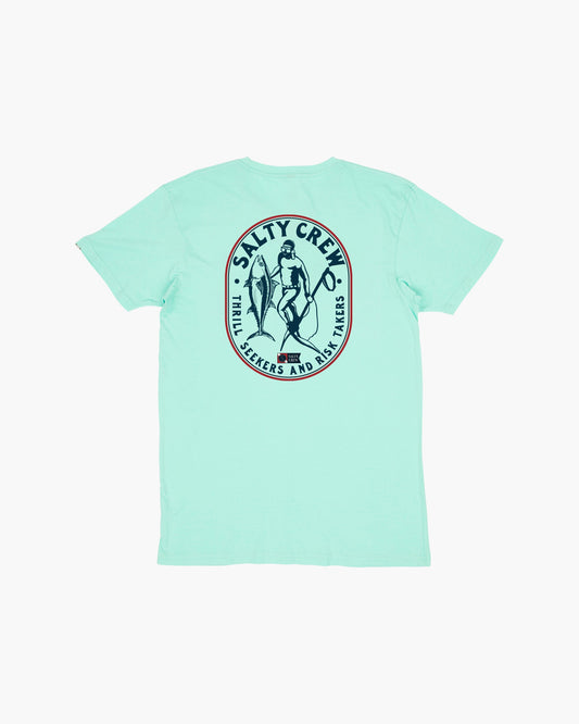 SURFACE PREMIUM S/S TEE - Sea Foam - Salty Crew Australia