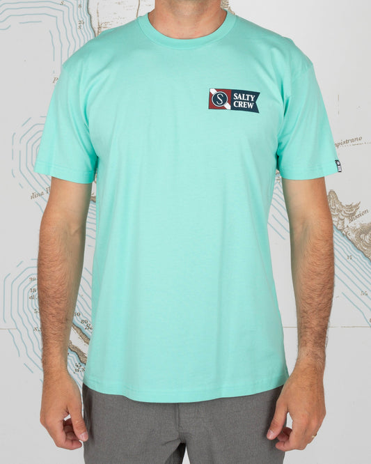 SURFACE PREMIUM S/S TEE - Sea Foam - Salty Crew Australia