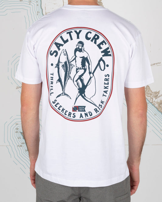 SURFACE PREMIUM S/S TEE - White - Salty Crew Australia