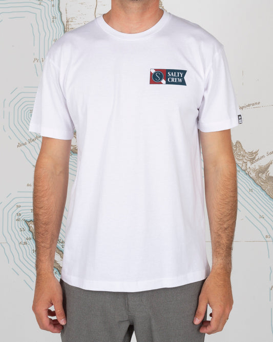 SURFACE PREMIUM S/S TEE - White - Salty Crew Australia