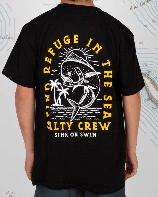 DANCIN DODO BOYS S/S TEE - Black - Salty Crew Australia
