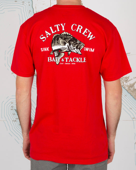 BASS MAN STANDARD S/S TEE - Red - Salty Crew Australia