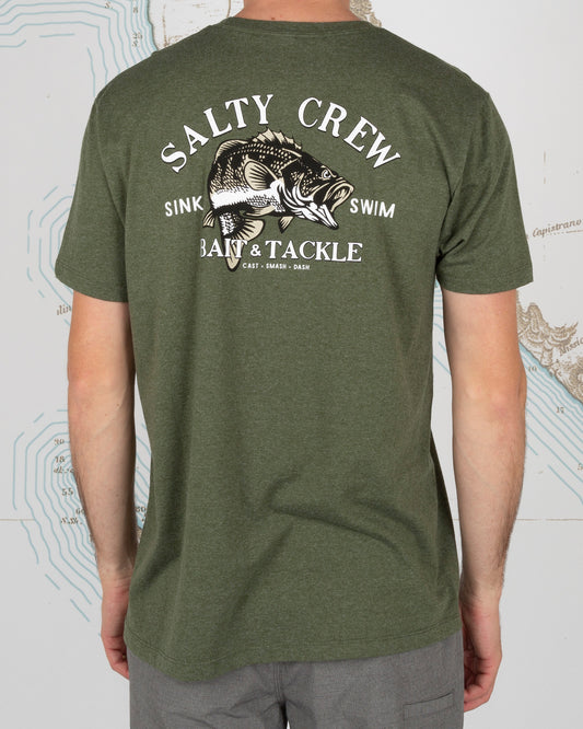 BASS MAN STANDARD S/S TEE - Spruce - Salty Crew Australia
