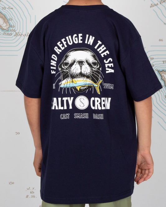 MOUTHFUL BOYS S/S TEE - Navy
