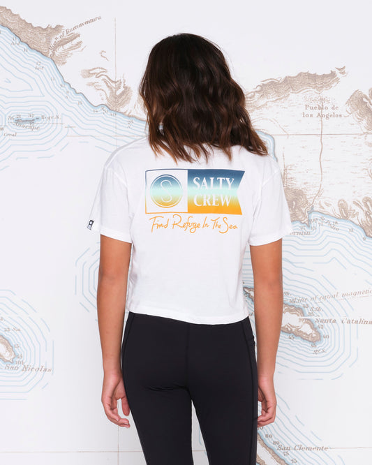 ALPHA GRADIENT SKIMMER TEE - White