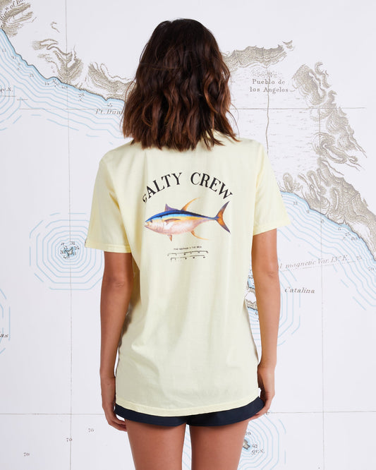 AHI MOUNT BOYFRIEND TEE - Banana