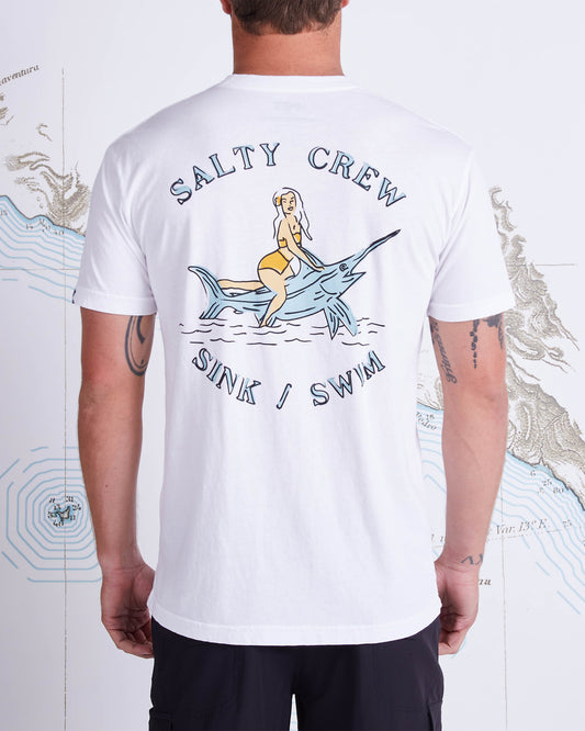 SIREN GARMENT DYE S/S TEE - White