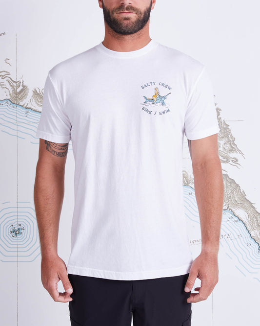 SIREN GARMENT DYE S/S TEE - White