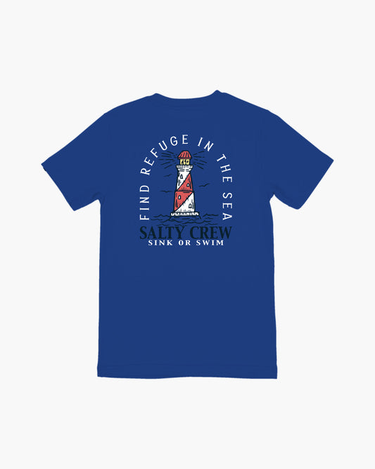 OUTERBANKS BOYS S/S TEE - Royal - Salty Crew Australia