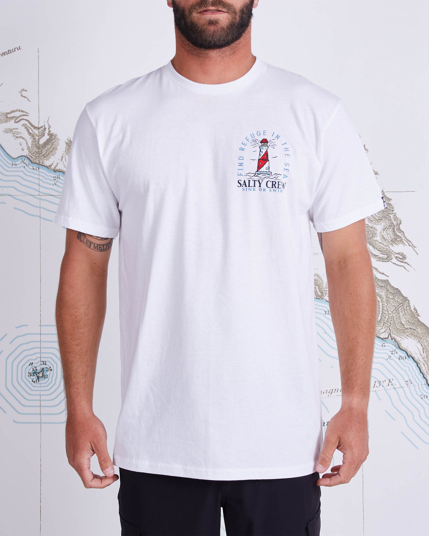OUTERBANKS STANDARD S/S TEE - WHITE