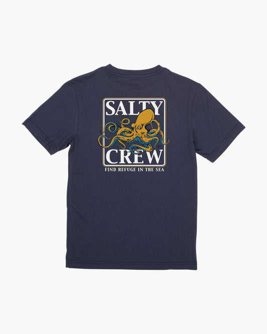 INK SLINGER BOYS S/S TEE - Navy