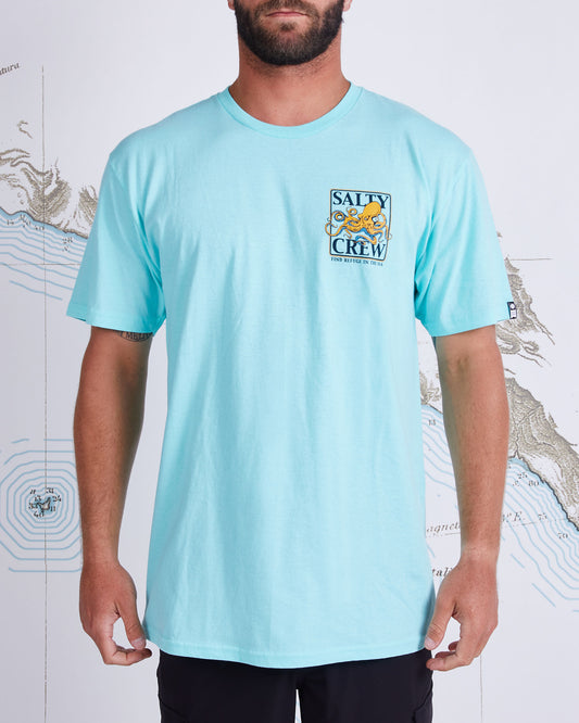 INK SLINGER STANDARD S/S TEE - Sea Foam