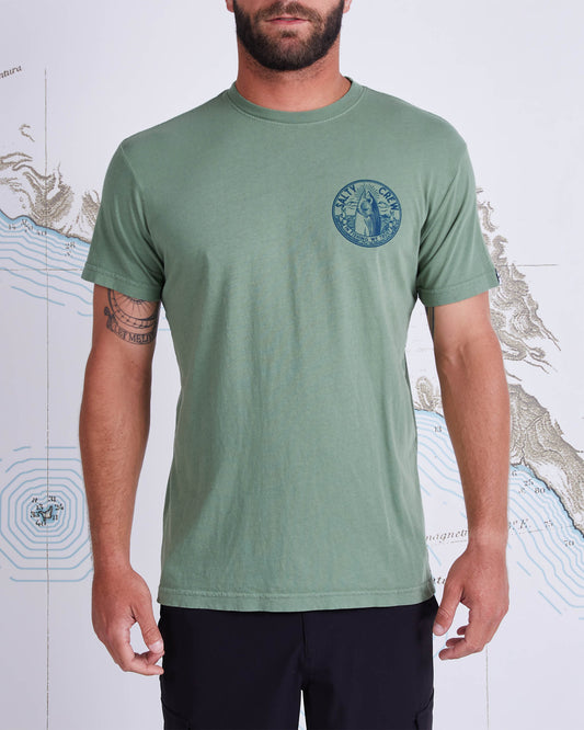 IN FISHING WE TRUST PREMIUM SS - Sage - Salty Crew Australia