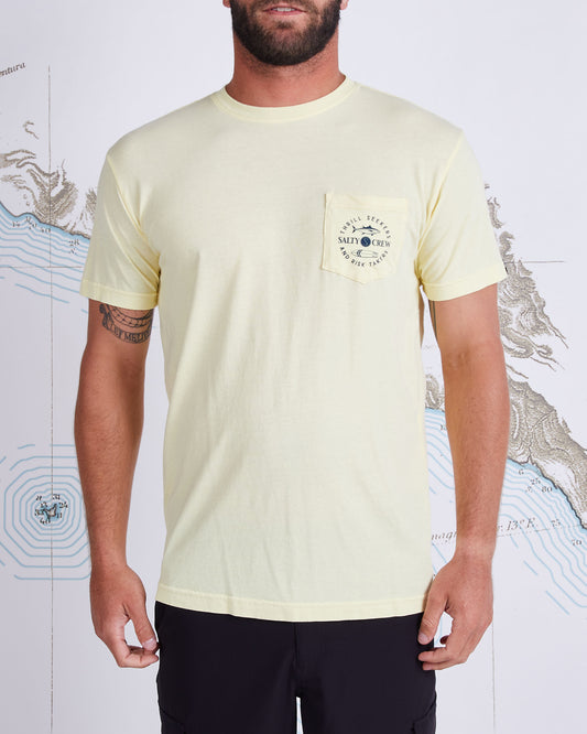 FLIP FLOP PREMIUM S/S POCKET T - Banana