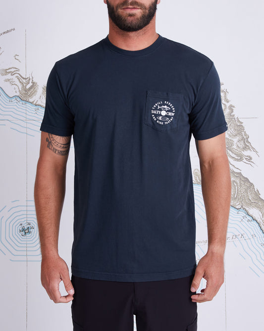 FLIP FLOP PREMIUM S/S POCKET T - Black