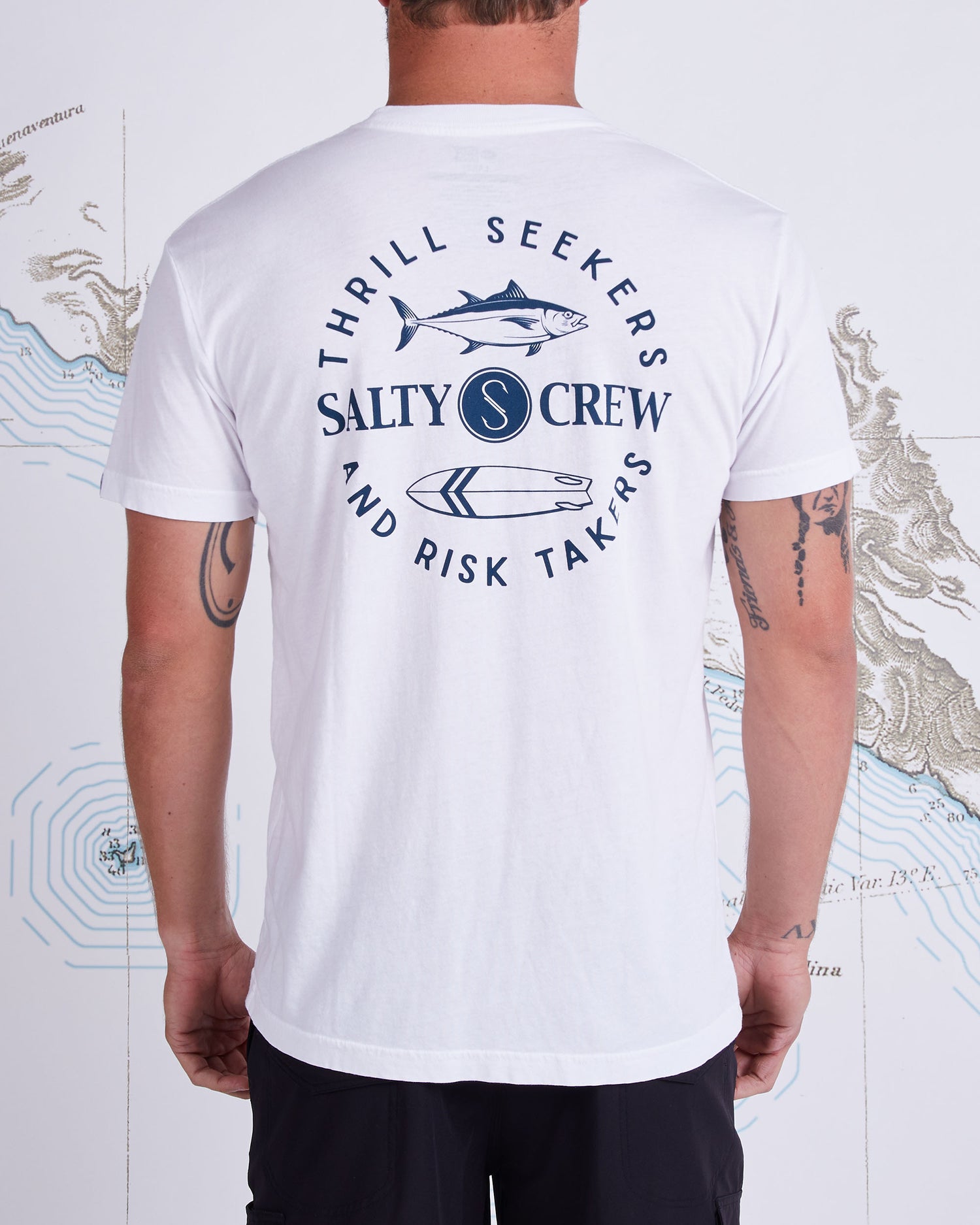 Flip Flop Premium S/S Pocket Tee - White