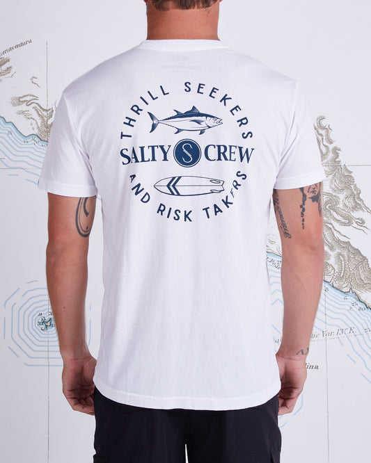 Flip Flop Premium S/S Pocket Tee - White