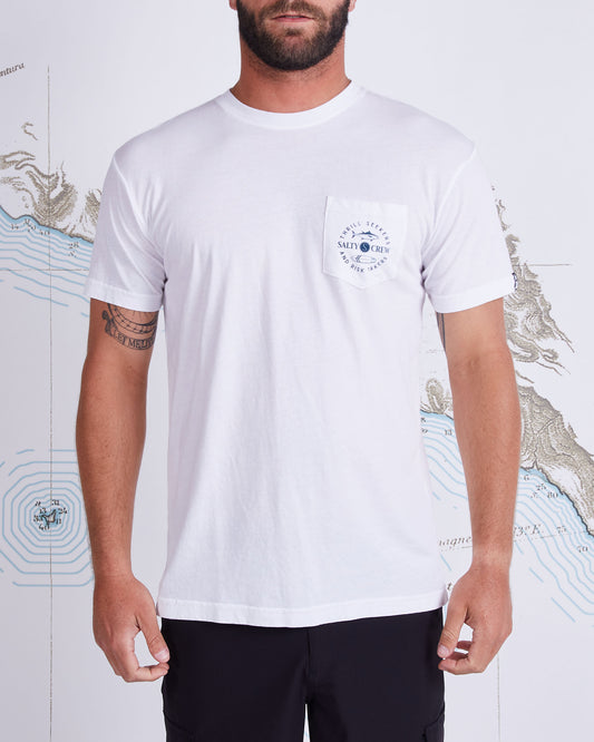 Flip Flop Premium S/S Pocket Tee - White