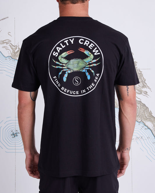 BLUE CRABBER PREMIUM S/S TEE - Black