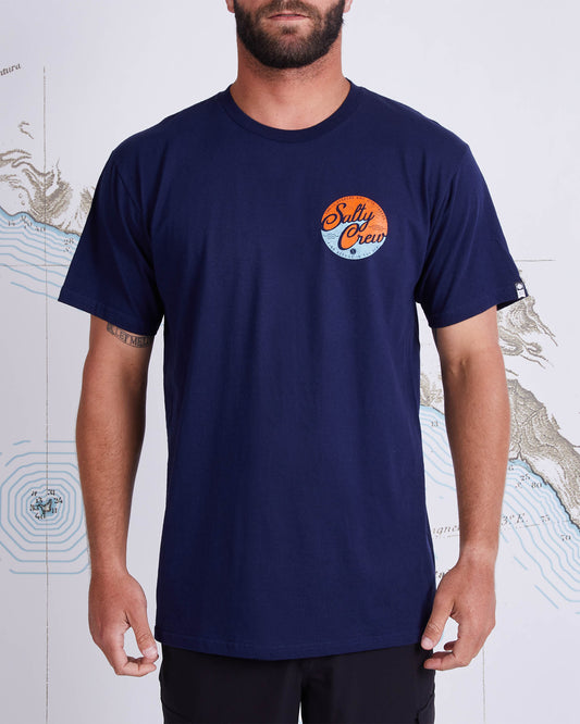CLUB SALTY STANDARD S/S TEE - Navy