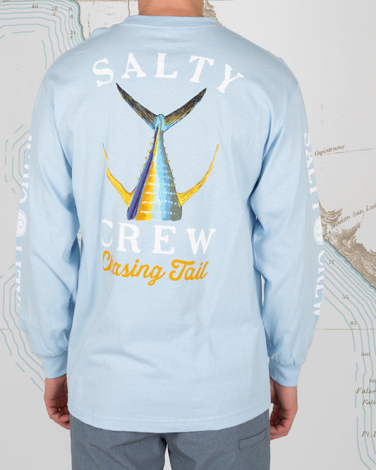 Tailed L/S Tee - Light Blue - Salty Crew Australia