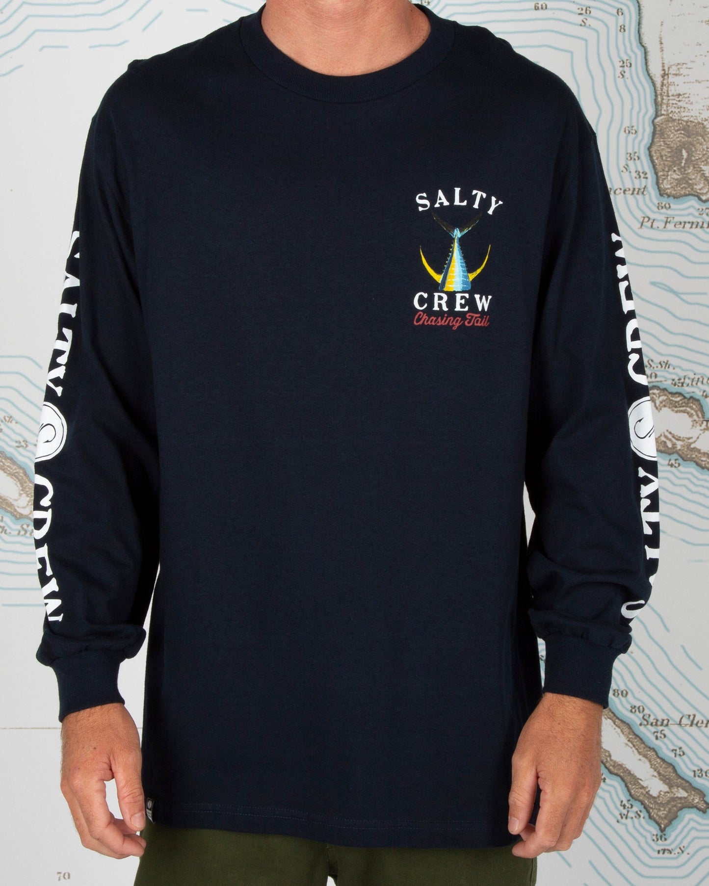 Tailed L/S Tee - Navy