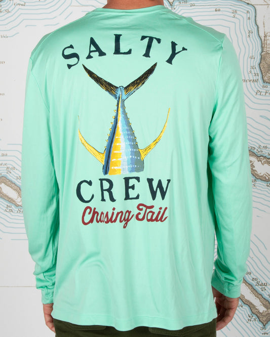 Tailed L/S Sunshirt - Sea Foam - Salty Crew Australia