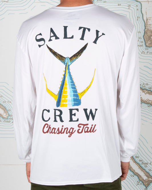 Tailed Long Sleeve Sunshirt - White