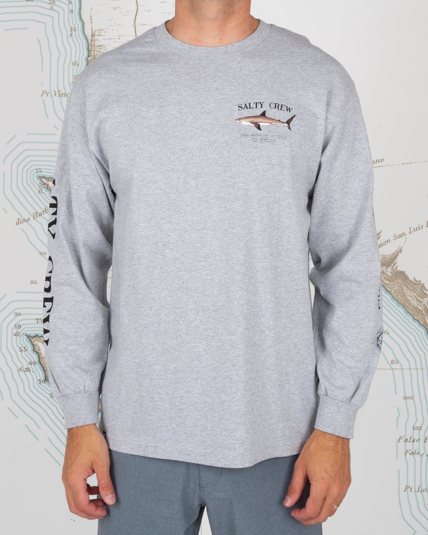 Bruce L/S Tee - Athletic Heather