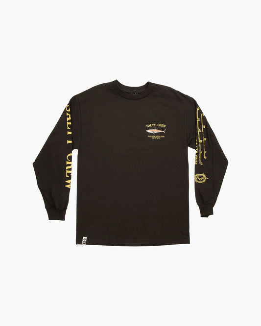 Bruce L/S Tee - Black - Salty Crew Australia