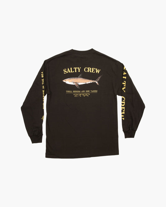 Bruce L/S Tee - Black - Salty Crew Australia