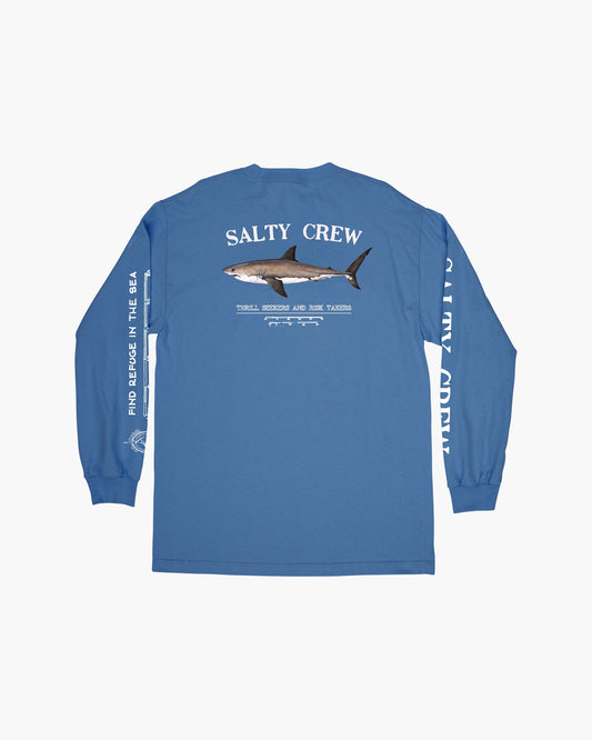 Bruce L/S Tee - Royal - Salty Crew Australia