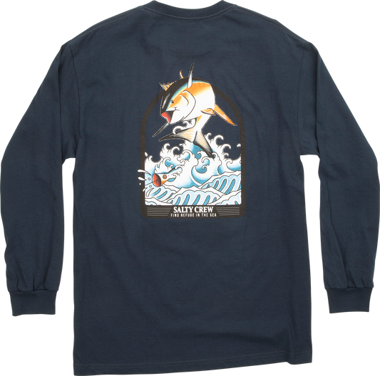Poppin Off L/S Tee Long Sleeve Tees - Salty Crew Australia