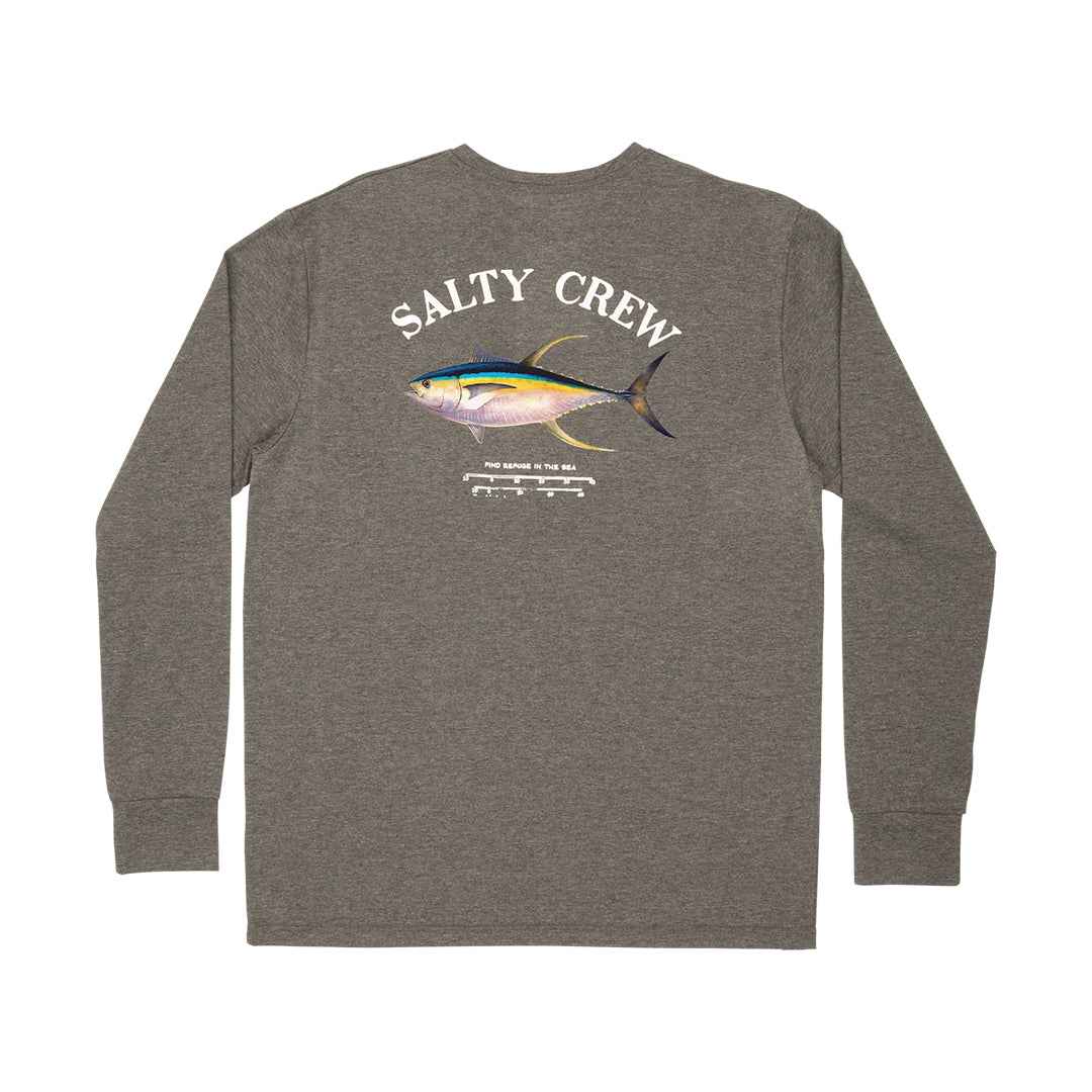 Ahi Mount Tech LS Tee - Charcoal