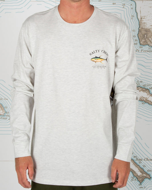 Ahi Mount Tech LS Tee - Vintage White - Salty Crew Australia