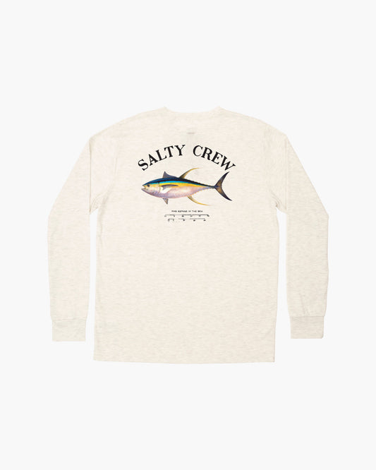 Ahi Mount Tech LS Tee - Vintage White - Salty Crew Australia