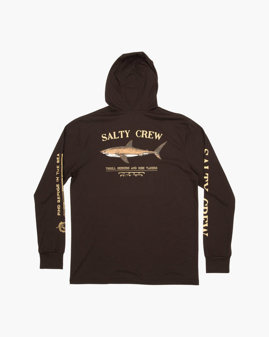 Bruce Hood Tech Tee - Black - Salty Crew Australia