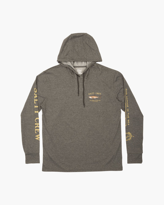Bruce Hood Tech Tee - Charcoal - Salty Crew Australia