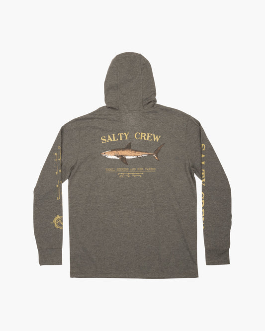 Bruce Hood Tech Tee - Charcoal - Salty Crew Australia