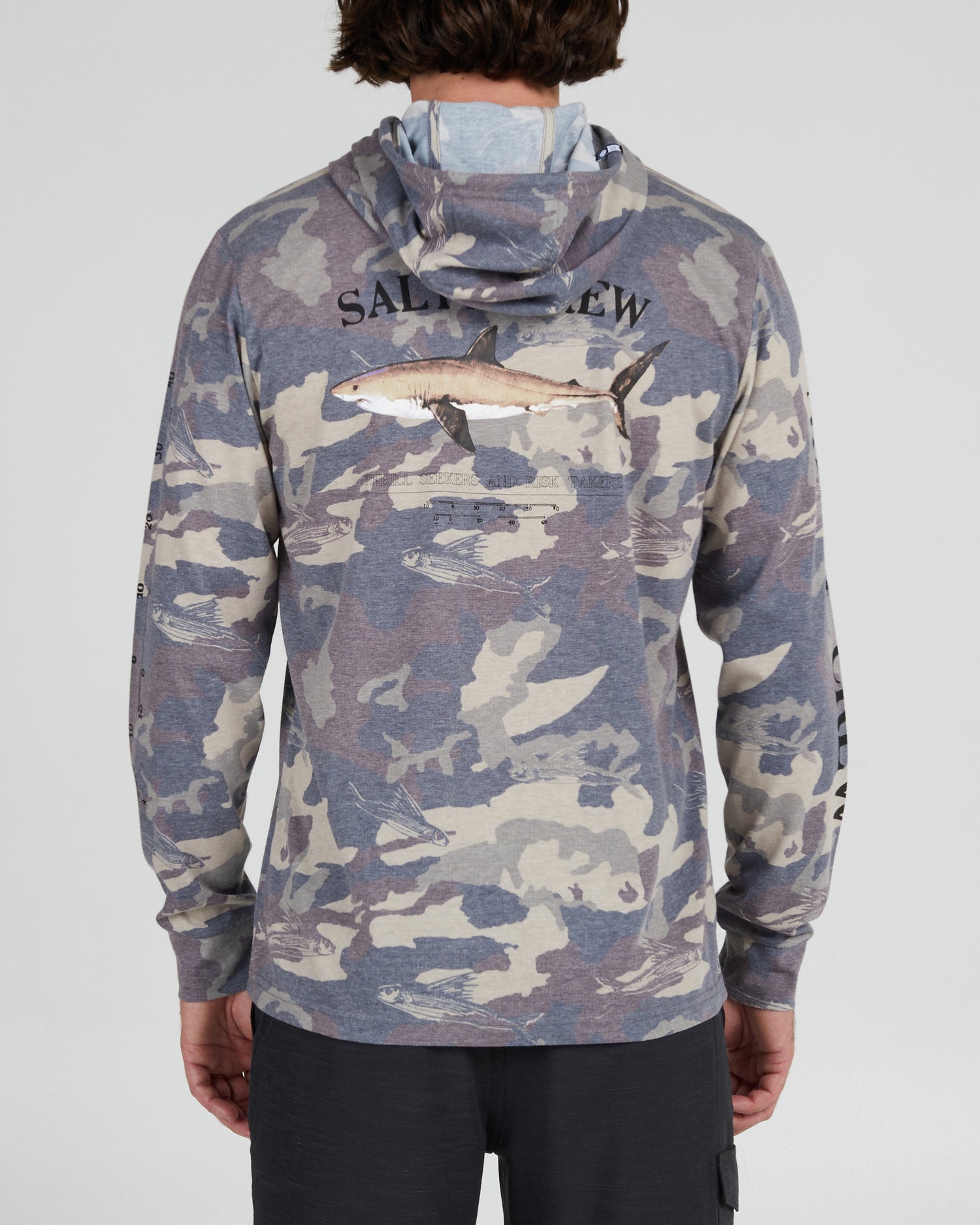 Bruce Hood Tech Tee Sand Camo Salty Crew Australia