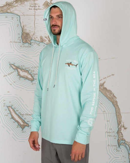 Bruce Hood Tech Tee - Sea Foam - Salty Crew Australia