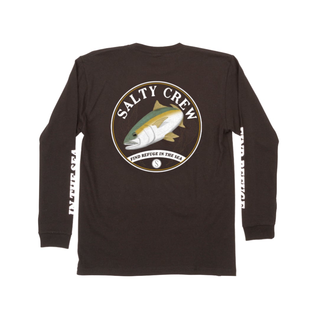 Homeguard L/S Boys Tee - Black - Salty Crew Australia