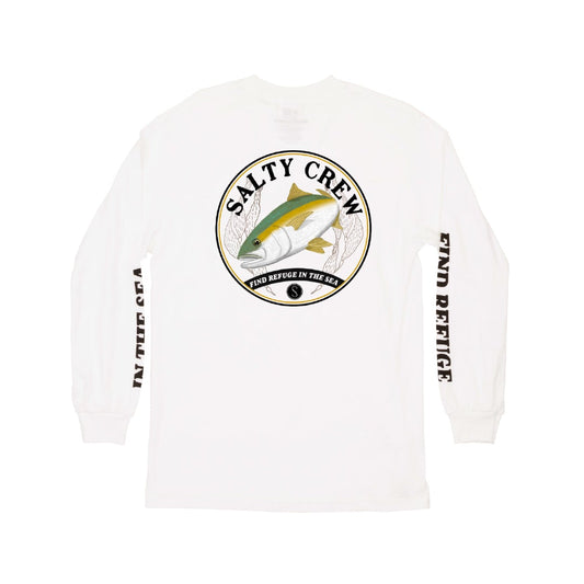 Homeguard Standard L/S Tee - White - Salty Crew Australia