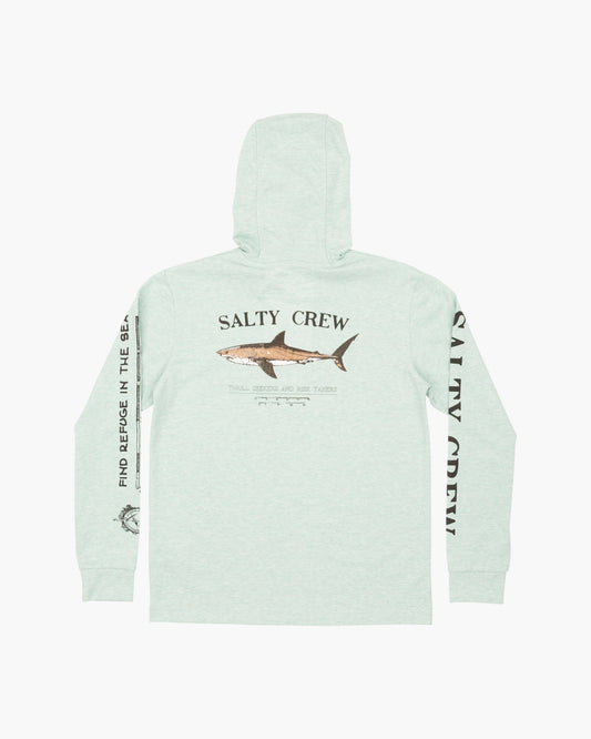 BRUCE BOYS HOOD TECH TEE - Sage - Salty Crew Australia
