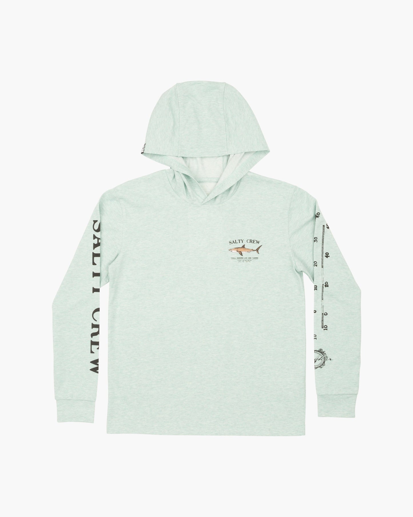 BRUCE BOYS HOOD TECH TEE - Sage - Salty Crew Australia