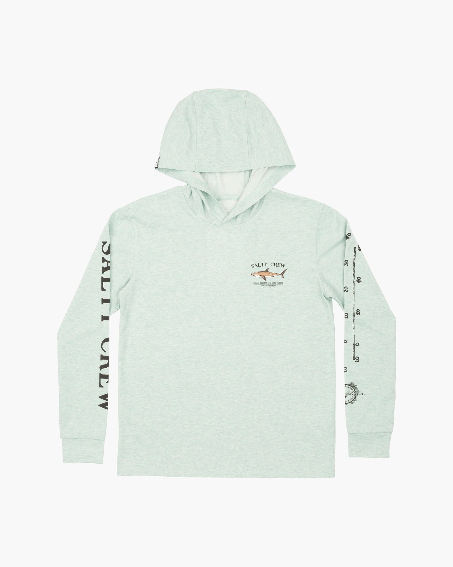 BRUCE BOYS HOOD TECH TEE - Sage - Salty Crew Australia