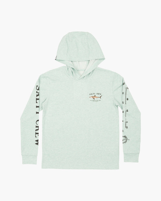 BRUCE BOYS HOOD TECH TEE - Sage - Salty Crew Australia