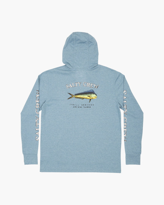 EL DORADO HOOD TECH TEE - Harbor Blue