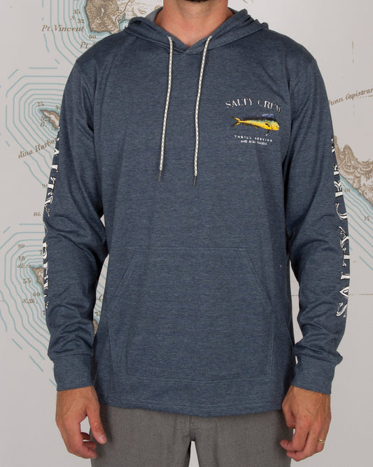 EL DORADO HOOD TECH TEE - Navy - Salty Crew Australia