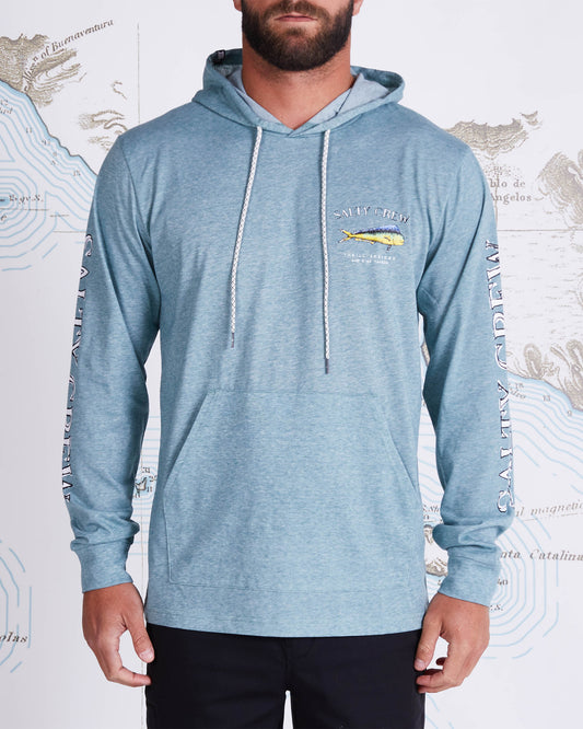 EL DORADO HOOD TECH TEE - Teal